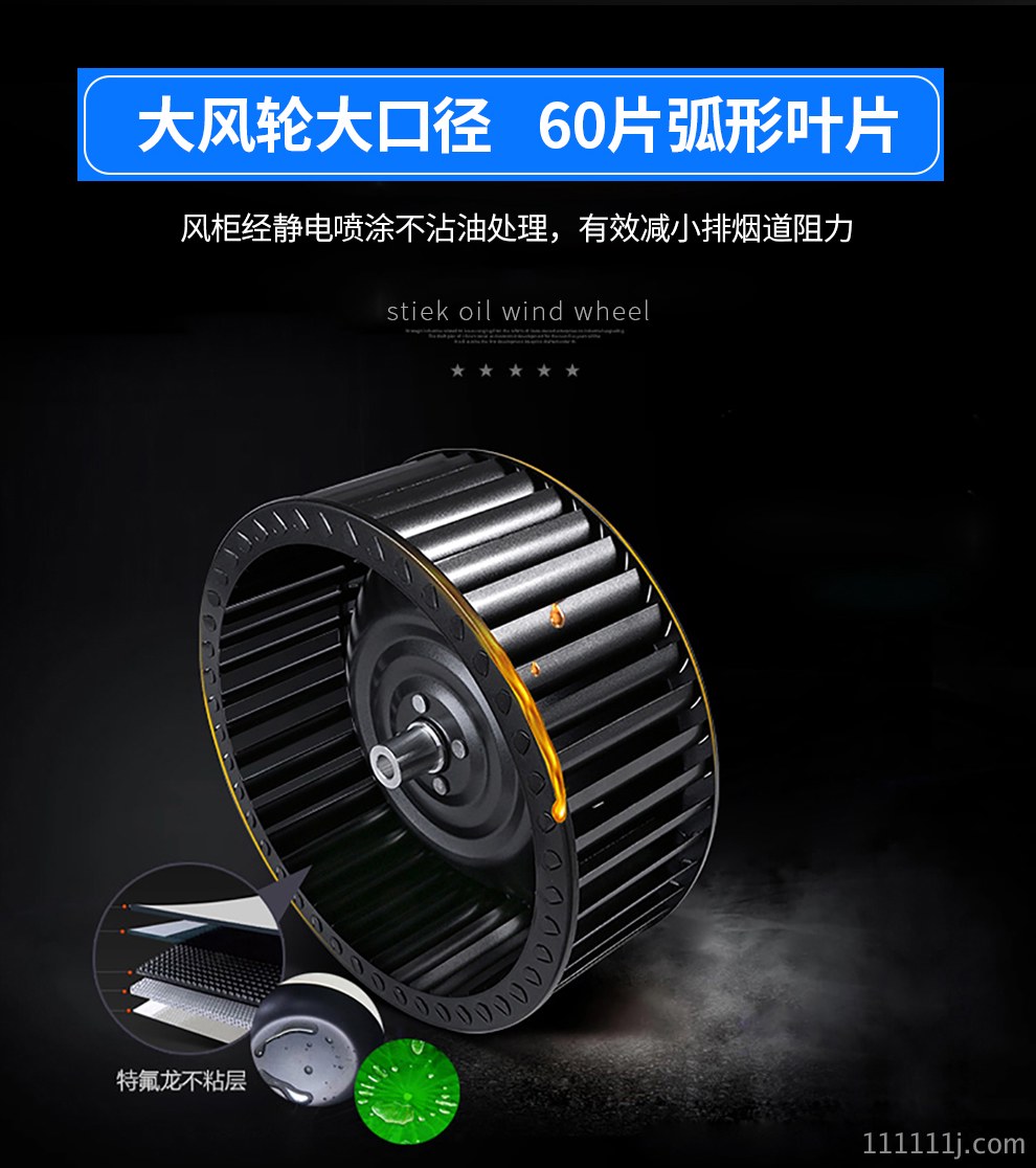 油烟机内部风轮