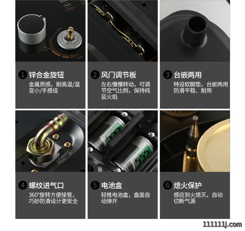 精致燃气灶配置配件