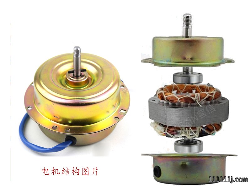 全封闭铜线双滚珠铜线电机结构图片